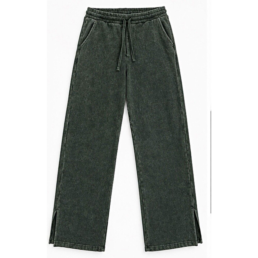ZARA Women's Green Jogger Pants Drawstring Closure Pockets Size S